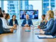 Diverse group of professionals and regulators discussing around a roundtable in a modern Canadian conference room, with Toronto skyline visible through windows and a screen showing remote participants; no visible text or logos.